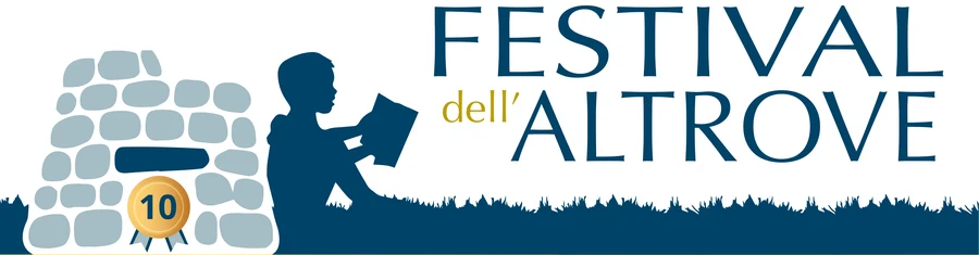 Festival dell'Altrove — logo con nuraghe e figura che legge